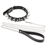 Women's Gothic Punk Cosplay Collars - Black 1 - Circle / Punk Gothic Choker - Medium - PU Leather - image 25