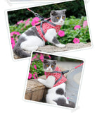 Cat Harness Walking Lead Vest Set - Green - Cat Vest Harness Leash - XL - Nylon/Canvas - image 14