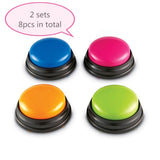 Recordable Button Learning Aid for Kids, Pets - Blue - Recordable Button - 3.5 x 1.7" - ABS Plastic - image 4
