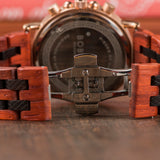Men's Women's Stylish Wooden Watches - Blue - S18-6 / Customized / Wood Watch - Medium - Wood/Stainless Steel - image 14