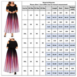 Women's Plus Size Prom Gradient Dress - Red - Dress - 6XL - Polyester/Chiffon/Spandex - image 29