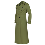 Funki Buys | Jackets | Men's Long Windbreak Trench Coat - Black - Windbreak Jacket / XXL / Polyester - image 15