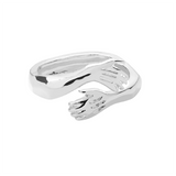 Unisex Adjustable Holding Hands Hug Ring - Gold 1 - Hug Ring - One Size - Zinc Alloy - image 20
