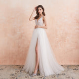 Women's Long Chiffon Tulle Prom Dress - Dark Gray - Dress - 22W - Chiffon/Tulle - image 4