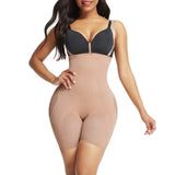 Women's Seamless Bodysuit Shaper - Beige - Shapewear Body Shaper - 3XL - Spandex - image 36