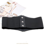 Women's Under Bust Waist Cincher Belts - Black - Round - Waist 60-80cm - PU Leather - image 15