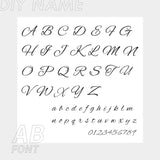 Funki Buys | Earrings | Custom Name Initi... - Custom SMTER01-AB  Font / Silver Color - Earrings / Stainless Steel - image 24