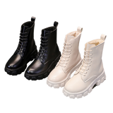 Funki Buys | Boots | Women's Lace-up Chunky Combat Boots - Black - Ankle / With Plush Inner / 43 B / PU Leather - image 44