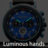 Men's Wooden Quartz Wrist Stop Watch - Blue/Black - E03-1 / Wood Watch - Wood/Stainless Steel - image 12
