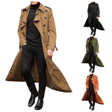 Funki Buys | Jackets | Men's Long Windbreak Trench Coat - Black - Windbreak Jacket / XXL / Polyester - image 1