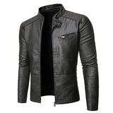 Men's Women's Slim PU Leather Jacket - Green - Jacket - 4XL - PU Leather - image 24