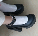 Women's Sexy High Chunky Heel Platforms - Black 1 - Strappy Sandals - 42 B - PU Leather - image 48
