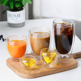 Glass Double Wall Borosilicate Mug Sets - Clear - 250ML 2PCS Coffee Cup Set - Borosilicate Glass - image 6