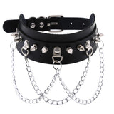 Unisex Hip Hop PU Leather Choker - PU Leather - image 7