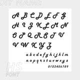 Funki Buys | Earrings | Custom Name Initi... - Custom SMTER01-AB  Font / Silver Color - Earrings / Stainless Steel - image 37