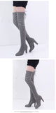 Funki Buys | Boots | Women's Thigh High Over Knee Lo... - Black - Over Knee Suede Boots / 10.5 B / Suede PU Leather - image 9
