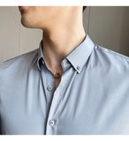 Funki Buys | Shirts | Men's Slim Fit British Style Dress Shirt 7XL