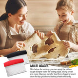 Funki Buys | Cooking Scrapers | Cake, Pastry, ... - Black - Dough Cutter / 5.90" x 4.72" x 0.98" / Stainless Steel - image 11