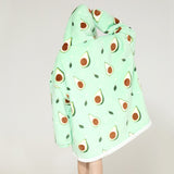 Unisex Soft Multi Print - Black/White - Adult / Cow / Wearable Blanket Hoodie - Adult Free Size - Plush - image 30