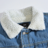 Men's Warm Denim and Sherpa Jackets - Blue - Light Blue / Plush Winter Jacket - 6XL - Denim/Sherpa - image 21