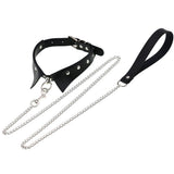 Women's Gothic Punk Cosplay Collars - Black 1 - Circle / Punk Gothic Choker - Medium - PU Leather - image 27
