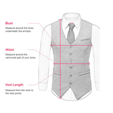 Men's Slim Fit 3 Pcs Formal Suit Tails Jacket - Burgundy - 3 Piece Suit Long Coat - 6XL - Polyester - image 8