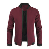 Men's Smart Stand Collar Dress Jacket - Black - Jacket - 8XL - Polyester - image 17