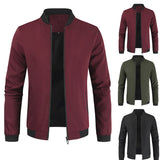 Men's Smart Stand Collar Dress Jacket - Black - Jacket - 8XL - Polyester - image 19