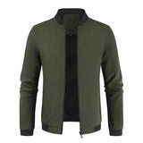 Men's Smart Stand Collar Dress Jacket - Black - Jacket - 8XL - Polyester - image 24