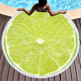 Fruit Printed Beach Mat Towel Throw - Green - 1 / STJ14-1 / Fruit Towel - Large - Microfibre - image 17