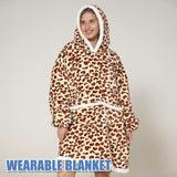 Unisex Soft Multi Print - Black/White - Adult / Cow / Wearable Blanket Hoodie - Adult Free Size - Plush - image 13