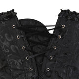 Women's Pretty Overbust Corset Bustier - Black - 819 / Front Clip / Corset - 7XL - Polyester - image 5