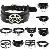 Unisex Hip Hop PU Leather Choker - PU Leather - image 38