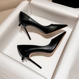 Women's Luxury Butterfly Bow High Stiletto - Pink 1 - 8cm Heel / Nude - 40 B - Genuine Leather - image 18