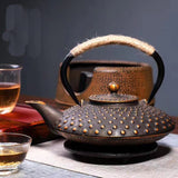 Cherry Blossoms Cast Iron Tea Kettle - Black - 1 / Cherry Blossom Red / Teapot - Medium - Cast Iron - image 5