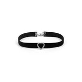 Women's Black Goth Choker Necklace - Black 19 - Heart / Choker Necklace - Polyester/Lace/PU Leather - image 41
