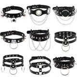 Unisex Hip Hop PU Leather Choker - PU Leather - image 39