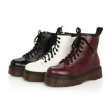 Women's Men's Winter Fur Lined Boots - Red - 1 / Fur Boots - 41 B - PU Leather - image 13