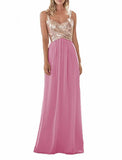 Women's Sequin Prom Bridesmaid Dress - Rose Gold - Prom Bridesmaid Dress - Polyester/Sequin - image 28