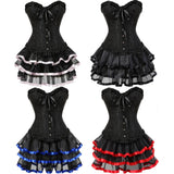 Women's Pretty Tutu Bustier Corset Sets - Black - 1 / Set - 7XL - Polyester - image 7