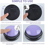 Recordable Button Learning Aid for Kids, Pets - Blue - Recordable Button - 3.5 x 1.7" - ABS Plastic - image 12