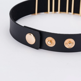 Unisex Gothc Puddin Choker Necklace - Black - 1 / Buckle / 17.32 x 0.78" / Necklace - M - PU Leather - image 13