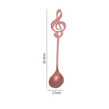 Musical Note Coffee Spoons 1/3/5/10 Pcs - Rose Gold - Music Note Spoon - 10 Pcs - Stainless Steel - image 8