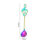Musical Note Coffee Spoons 1/3/5/10 Pcs - Multicolor - Music Note Spoon - 10 Pcs - Stainless Steel - image 7