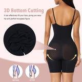 Women's Seamless Bodysuit Shaper - Beige - Shapewear Body Shaper - 3XL - Spandex - image 10