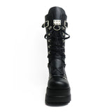 Women's New Gothic Style Platform Boots - Black - 1 - Patent - Boots - 10 B - PU Leather - image 32