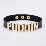 Unisex Gothc Puddin Choker Necklace - Black - 1 / Buckle / 17.32 x 0.78" / Necklace - M - PU Leather - image 5