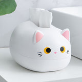 Cute Cat Tissue Napkin Cover - White - Cat Tissue Box Cover - 8.66 x 6.29 x 5.11" - ABS Plastic - image 13