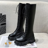 Funki Buys | Boots | Women's Knee High Platform Knights Boots - Black : Long Knee High Boots / 43 B / PU Leather - image 18