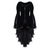 Women's Medieval Gothic Lace Dress - Black - Gothic Dress - 5XL - Polyester - image 5